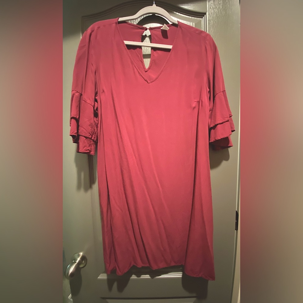 Peasant Dress with Flutter Sleeves